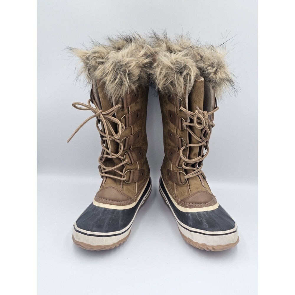 JBU by Jambu Women Knee High Faux Fur Lined Duck Boots Bella Size US 6M Tan